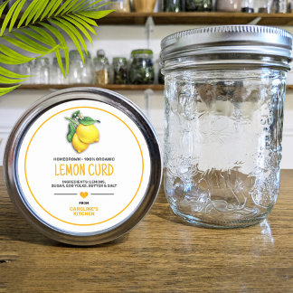 Adesivo Rótulo Lemon Canning