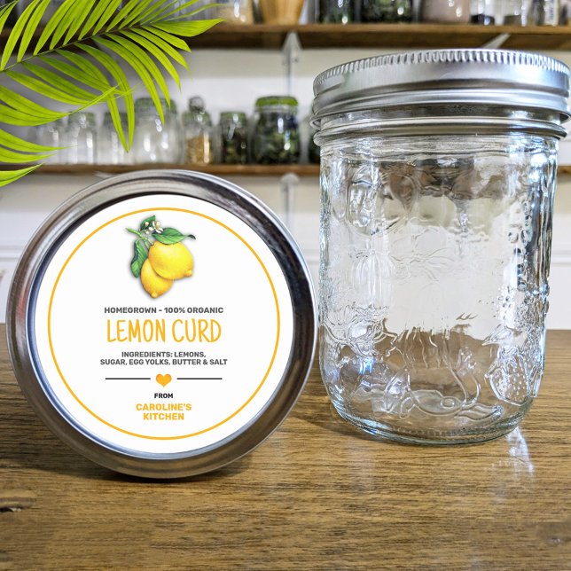 Adesivo Rótulo Lemon Canning (Criador carregado)