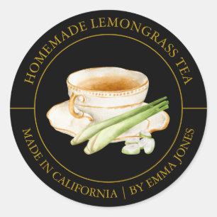Adesivo Rótulo Lemonlaw Tea Modern