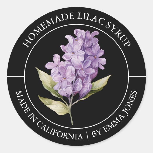 Adesivo Rótulo Lilac Modern (Frente)