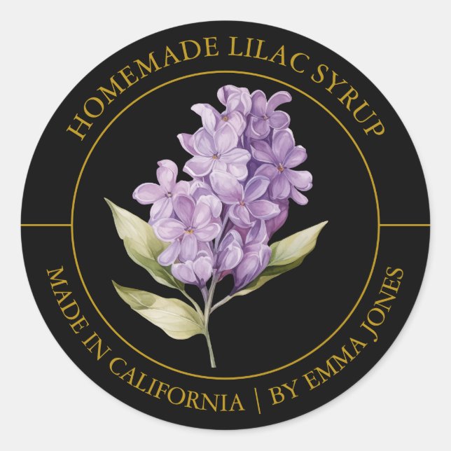 Adesivo Rótulo Lilac Modern (Frente)