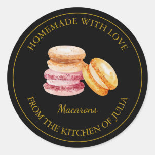 Adesivo Rótulo Macaron Homemade   Branco
