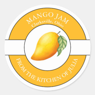 Adesivo Rótulo Mango Jam