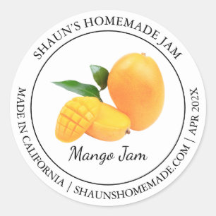 Adesivo Rótulo Mango Jam Modern