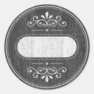 Adesivo Rótulo Mason Jar - série Chalkboard