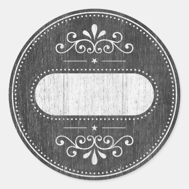 Adesivo Rótulo Mason Jar - série Chalkboard (Frente)