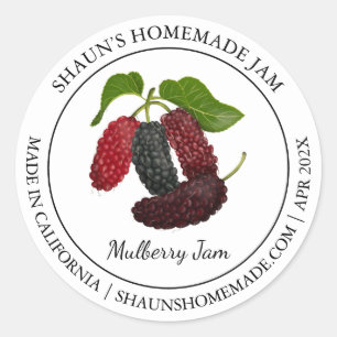 Adesivo Rótulo Mulberry Jam Modern