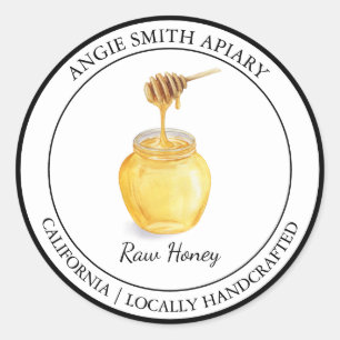Adesivo Rótulo Orgânico Honey Modern