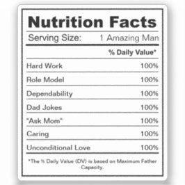 Adesivo Rótulo Personalizado de Fatos Nutricionais Totalme