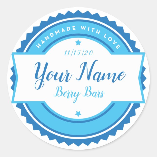 Adesivo Rótulo Personalizado de Padaria (Frente)