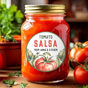 Adesivo Rótulo personalizado de Salsa de Tomate Estilo Vin