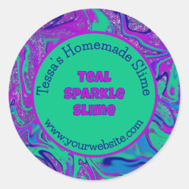 Adesivo Rótulo Personalizado Legal Colorido de Lixo Homema