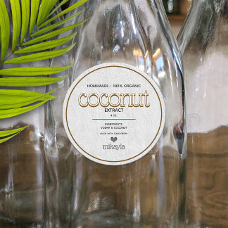 Adesivo Rótulo Personalizado para Extrato de Coco