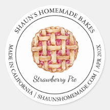 Rótulo Pie Baking Modern