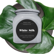 Rótulo preto da embalagem do produto de velas