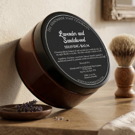 Adesivo Rótulo Preto de Pote de Cosméticos com Ingrediente
