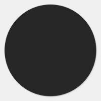 Adesivo Rótulo Preto Fosco de Luxo Redondo