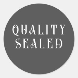 Adesivo Rótulo QUALITY SEALED para embalagem