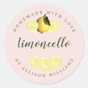 Adesivo Rótulo Rosa Limoncello Casado Personalizado