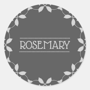 Adesivo Rótulo Rosemary Spice Jar Sticker