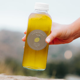 Adesivo Rótulo Russo de Limão para Limonada ou Emperrament