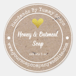 Adesivo Rótulo Russo de Soap Comercial Feito À Mão