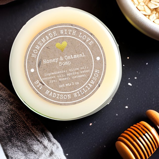 Adesivo Rótulo Russo Homemade com Sabão | ingredientes (Criador carregado)