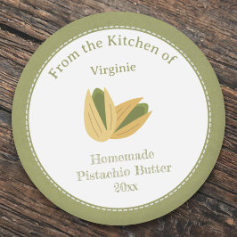 Adesivo Rótulo Rustic Pistachio Butch Kraft Sticker