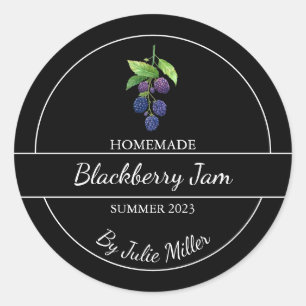 Adesivo Rótulo Simples de Aroma de Blackberry