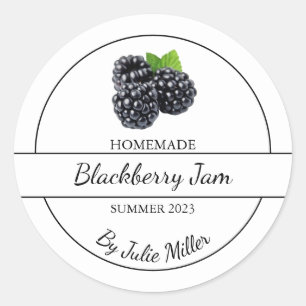 Adesivo Rótulo Simples de Aroma de Blackberry