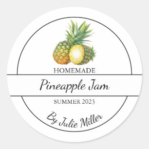 Adesivo Rótulo Simples de Emperramento de Abacaxi Homemade