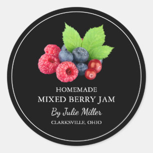 Adesivo Rótulo Simples de Emperramento de Berry Misto