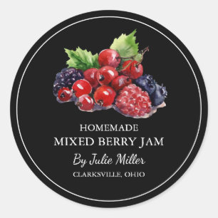 Adesivo Rótulo Simples de Emperramento de Berry Misto