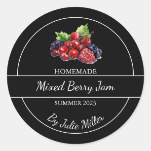 Adesivo Rótulo Simples de Emperramento de Berry Misto