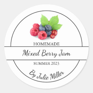 Adesivo Rótulo Simples de Emperramento de Berry Misto