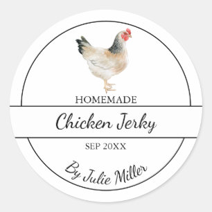 Adesivo Rótulo Simples de Frango Caseiro