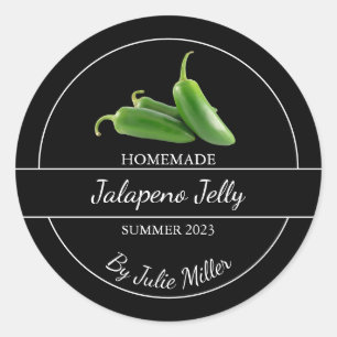 Adesivo Rótulo Simples de Jalapeno Jelly