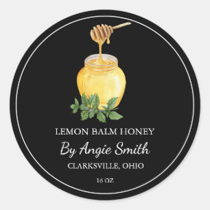 Adesivo Rótulo Simples de Mel de Limão Balm Infuso