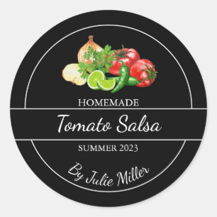 Adesivo Rótulo Simples de Salsa de Tomato