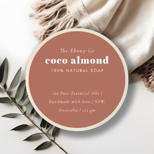Adesivo Rótulo Simples Elegante Mínimo Rust Soap
