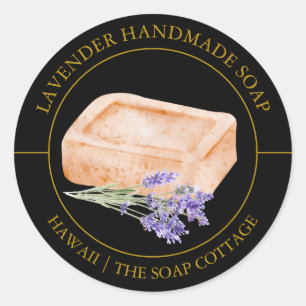 Adesivo Rótulo Soap de lavanda