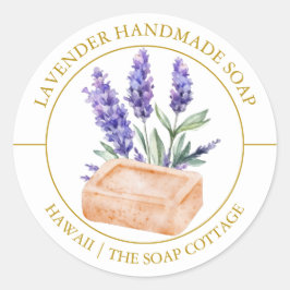Adesivo Rótulo Soap de lavanda