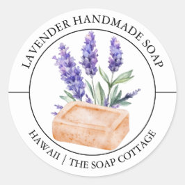 Adesivo Rótulo Soap de lavanda