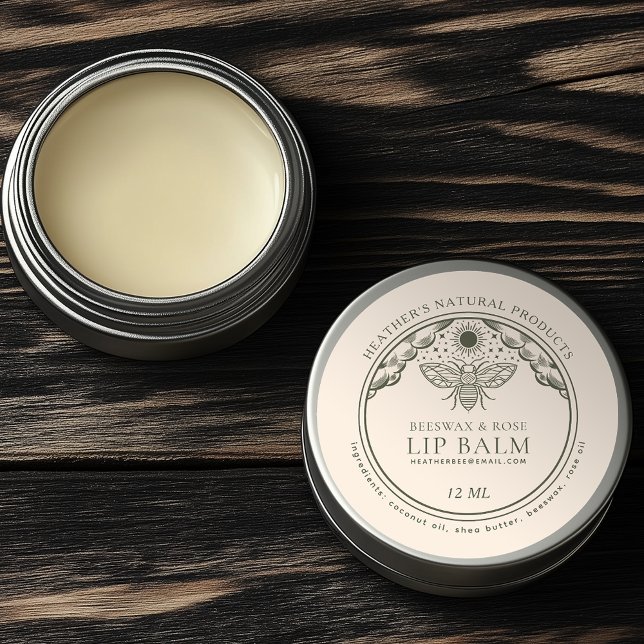 Adesivo Rótulo Tin De Cera De Beeswax De Witchy (Criador carregado)