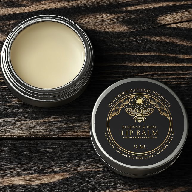 Adesivo Rótulo Tin De Cera De Beeswax De Witchy (Criador carregado)