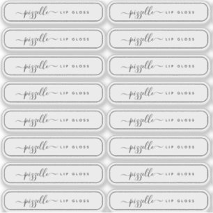 Adesivo Rótulo transparente de maquilhagem, balanceador de