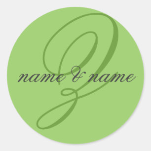 Adesivo Rótulo Z monograma