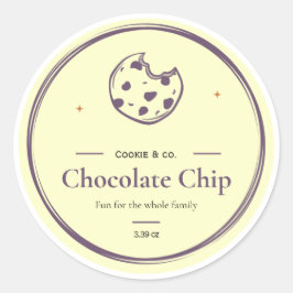 Adesivo Rótulos de Biscoitos, Rótulos de Manteiga Corporal