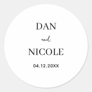 Adesivo Rótulos de casamento personalizados para envelopes