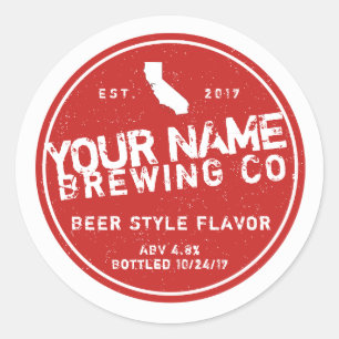 Adesivo Rótulos de cerveja personalizados - Adicione suas